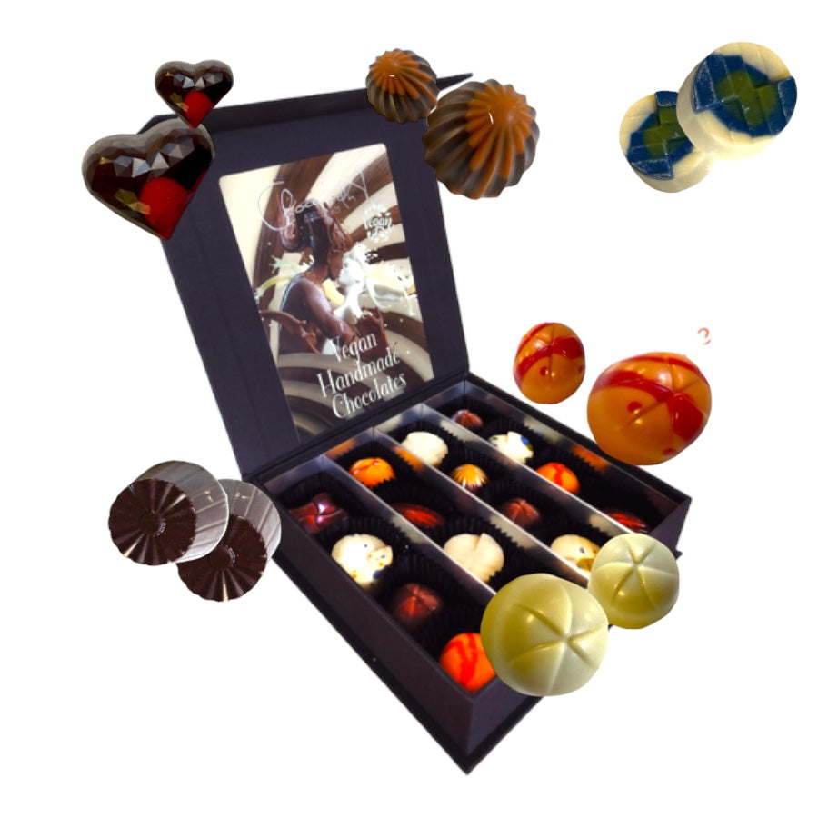 LOVE CHOCOLATE (2 Schachteln mit handgemachten Bonbons und Trüffeln (XSMALL)