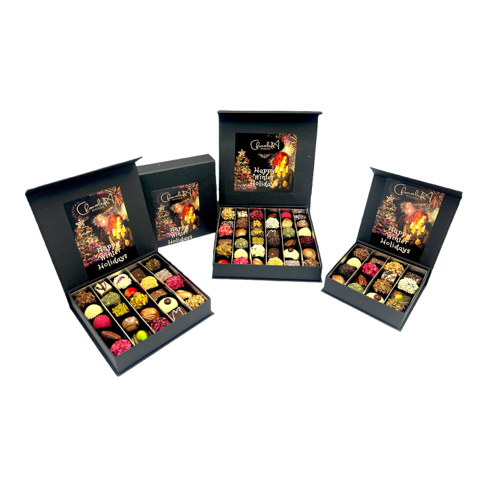 
                  
                    Happy Holidays Chocolade luxe bonbon & truffel assortiment groot 36 stuks
                  
                