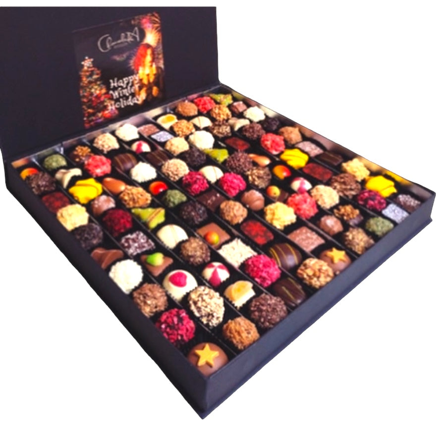 Mega Happy Holidays Chocolate luxury bonbon & truffle assortment 100 pieces
