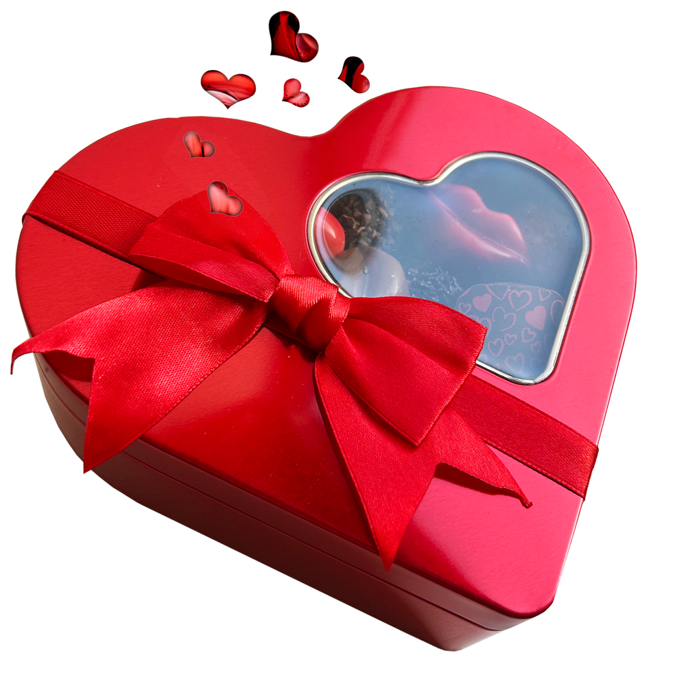 
                  
                    Valentine's Heart candy tin lovingly filled with chocolate
                  
                