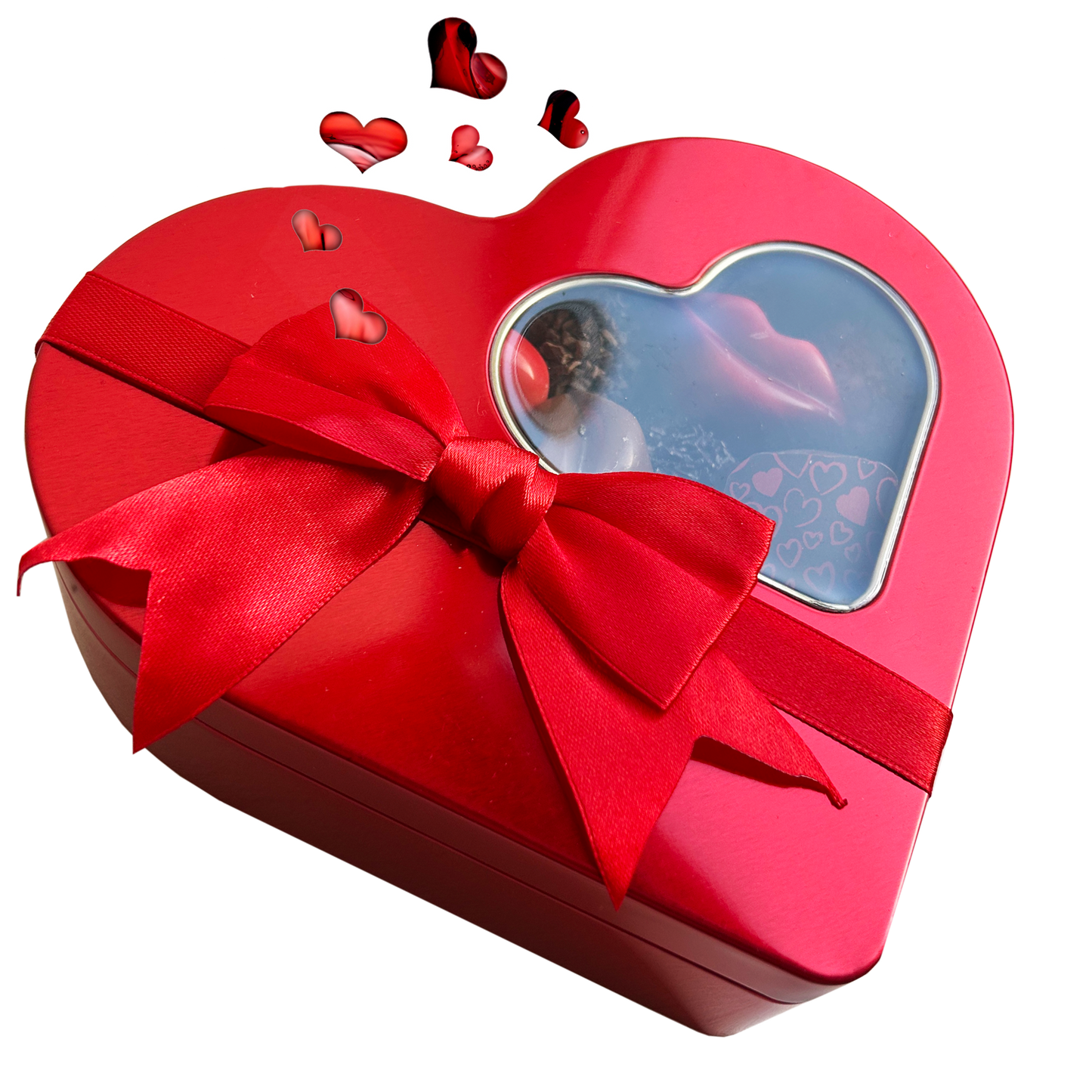 
                  
                    Valentijns Hart- snoepblik liefdevol gevuld met chocolade
                  
                