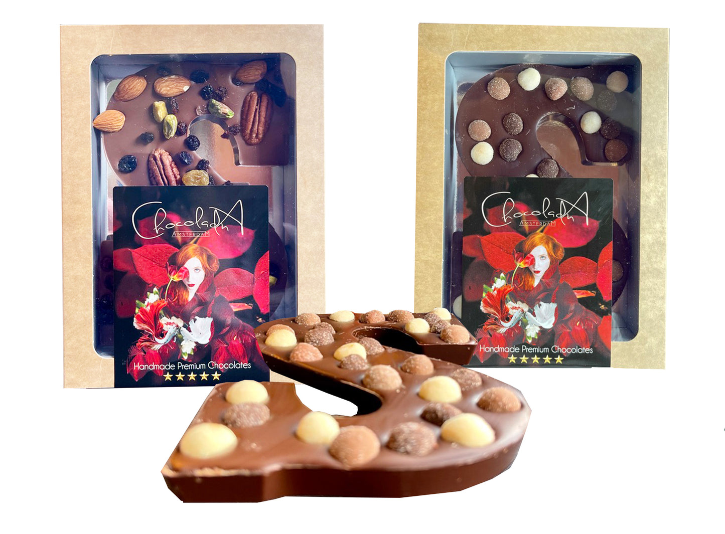 
                  
                    Traditionele Chocoladeletters verschillende soorten prijs per 15 stuks
                  
                