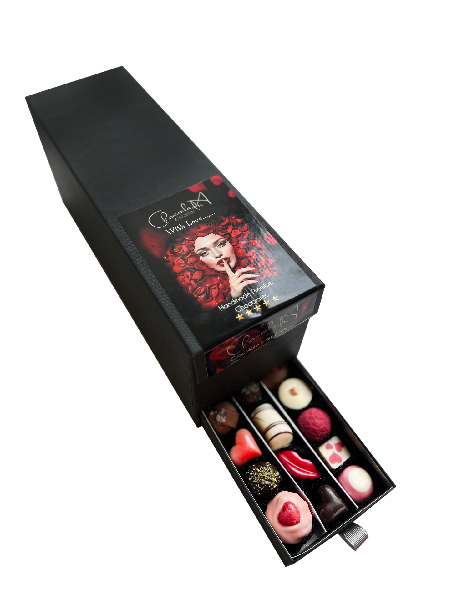 
                  
                    Love Drinks &amp; Chocolate „Mon Cherry“: Luxus-Schubladenbox mit Mon Cherry-Likör und Pralinen
                  
                