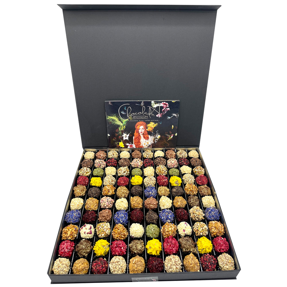 
                  
                    TRUFFLES-ChocolaDNA-Handmade Exclusive Chocolate Truffles - NOT NORMALLY THIS BIG (100 pieces)
                  
                
